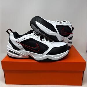 Nike Air Monarch IV Sneakers Red/White/Black Men's 416355-101 - Size 11 X-Wide